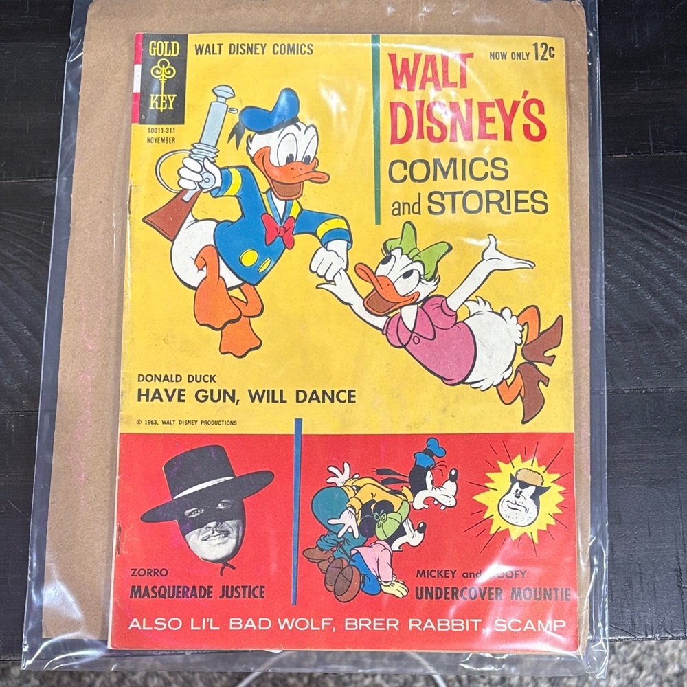 Walt Disney's Comics and Stories Vintage Donald Duck Comic Book (1963)